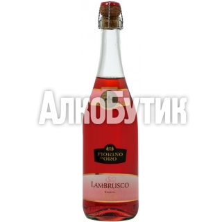 Шампанское ЛАМБРУСКО 0.75L розовое полусладкое